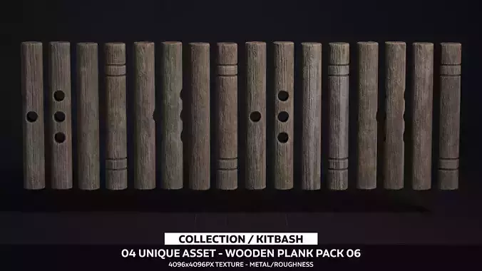 Wooden Plank Pack Vol 06