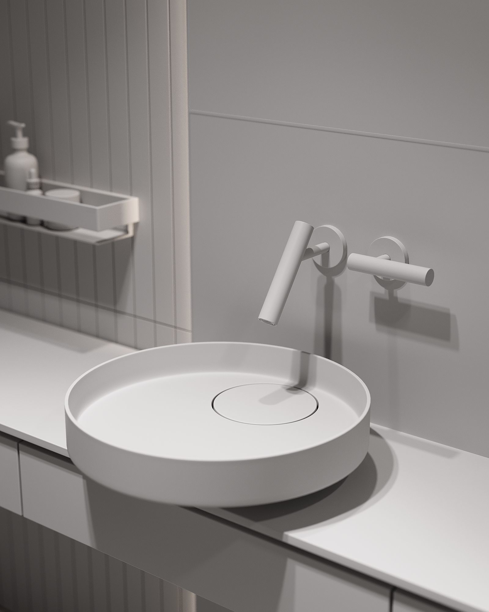 AR-22081 Gray House - Bathroom 3D Scene 3D model_11