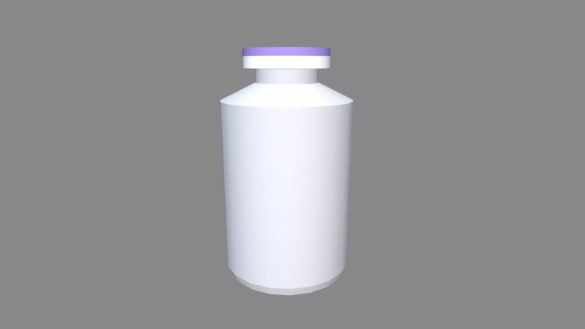 Bottle with Liquid Low-poly 3D model_0