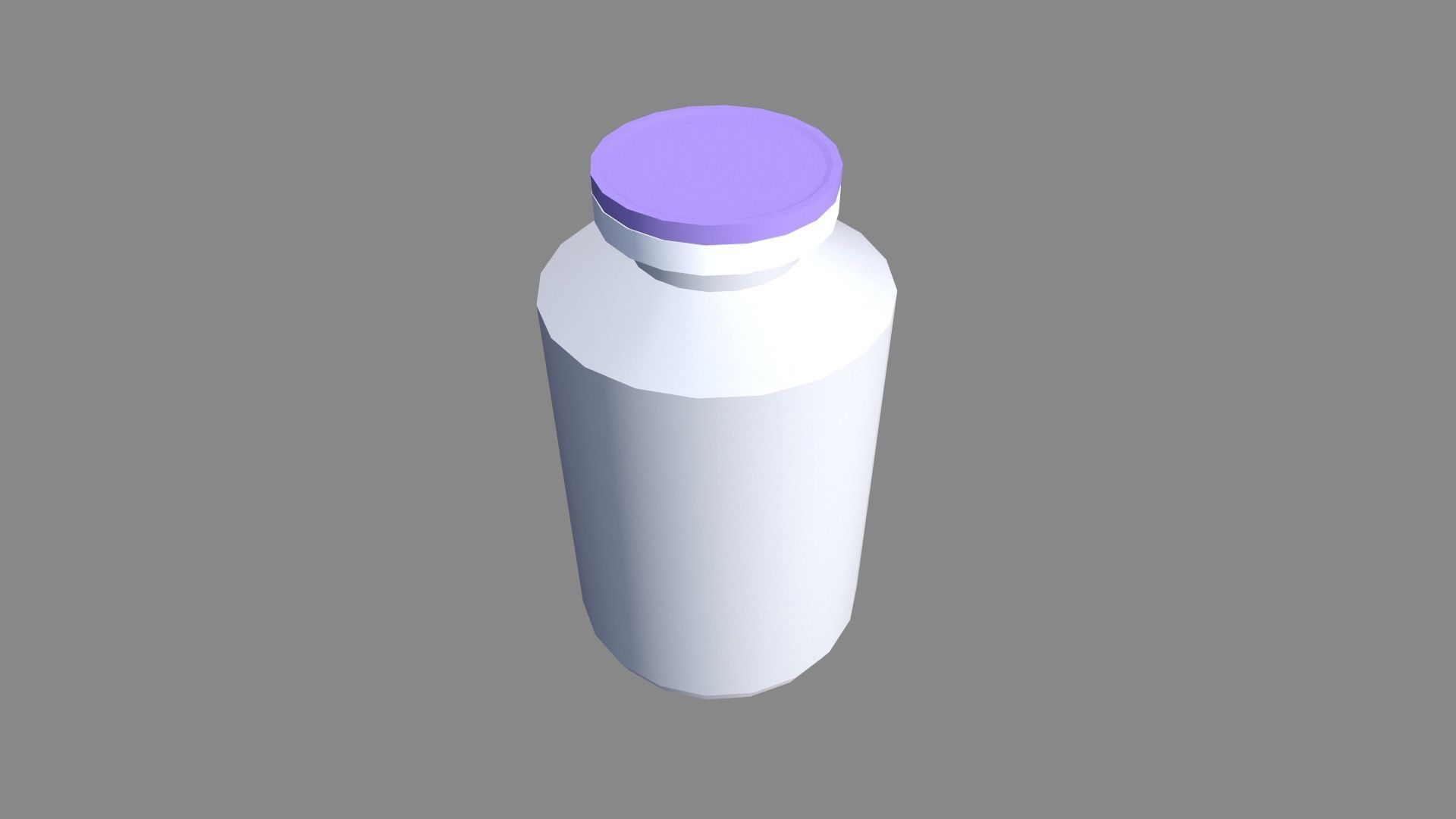 Bottle with Liquid Low-poly 3D model_2