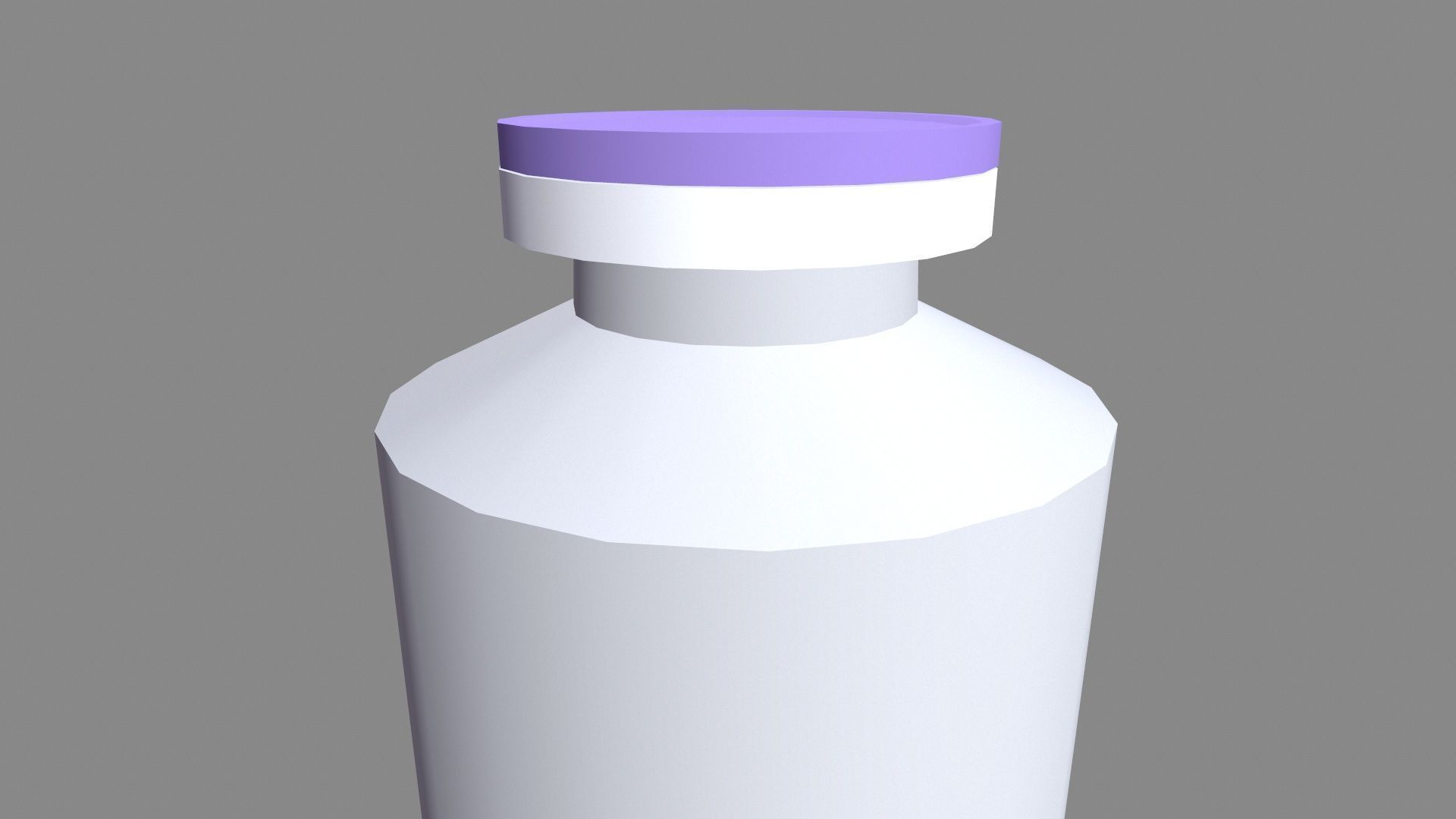 Bottle with Liquid Low-poly 3D model_6