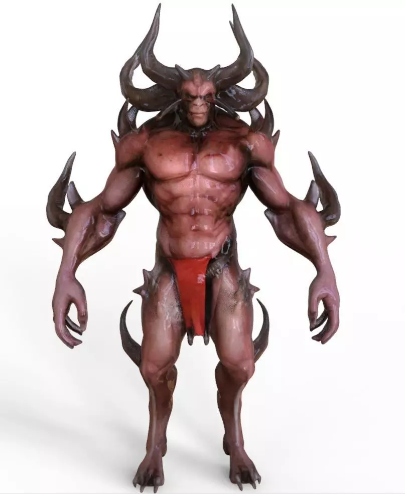 Devil Creature 3D model_0