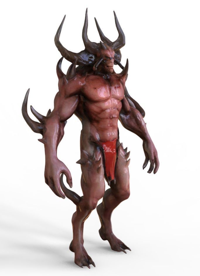 Devil Creature 3D model_1