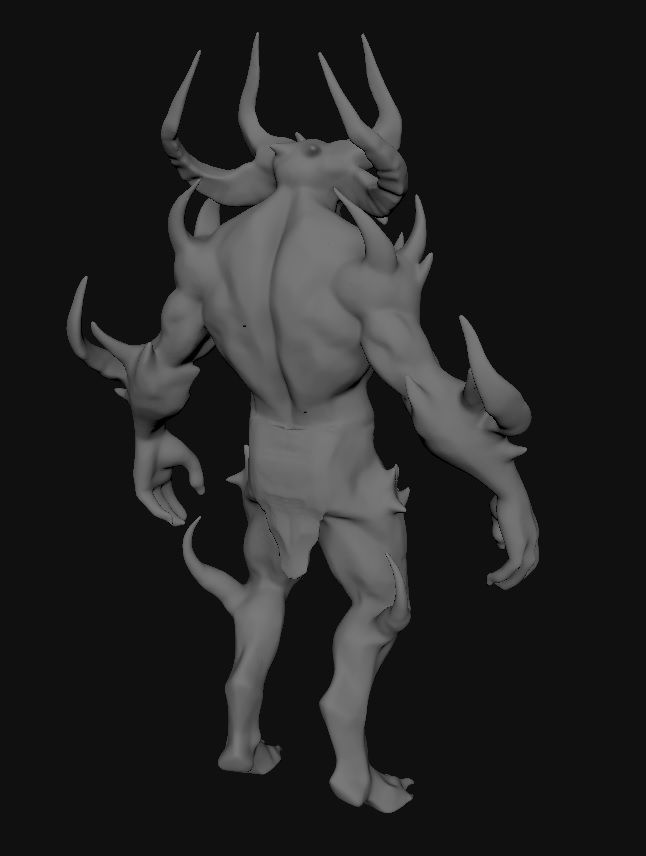 Devil Creature 3D model_3