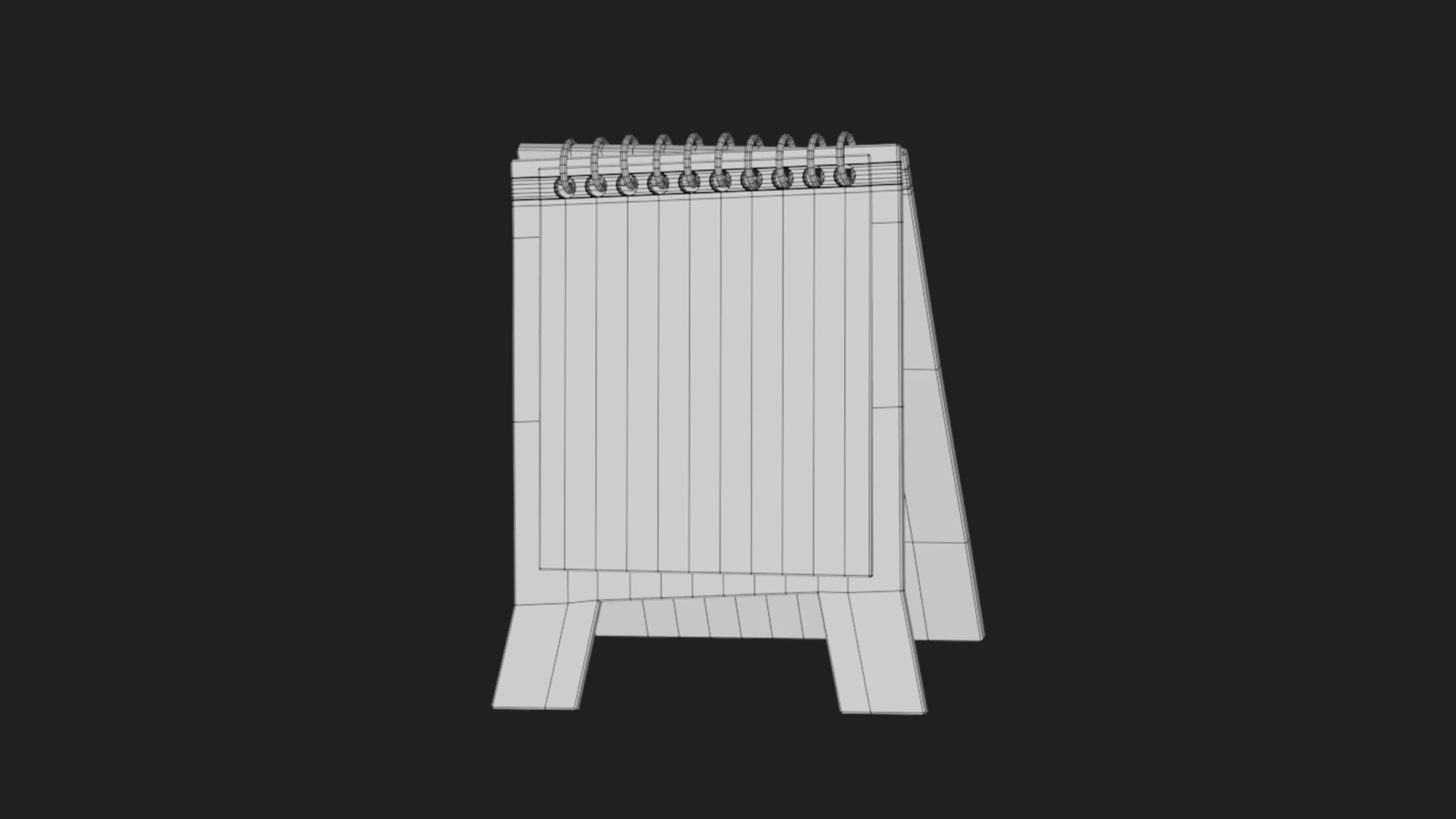 calendar Low-poly 3D model_1