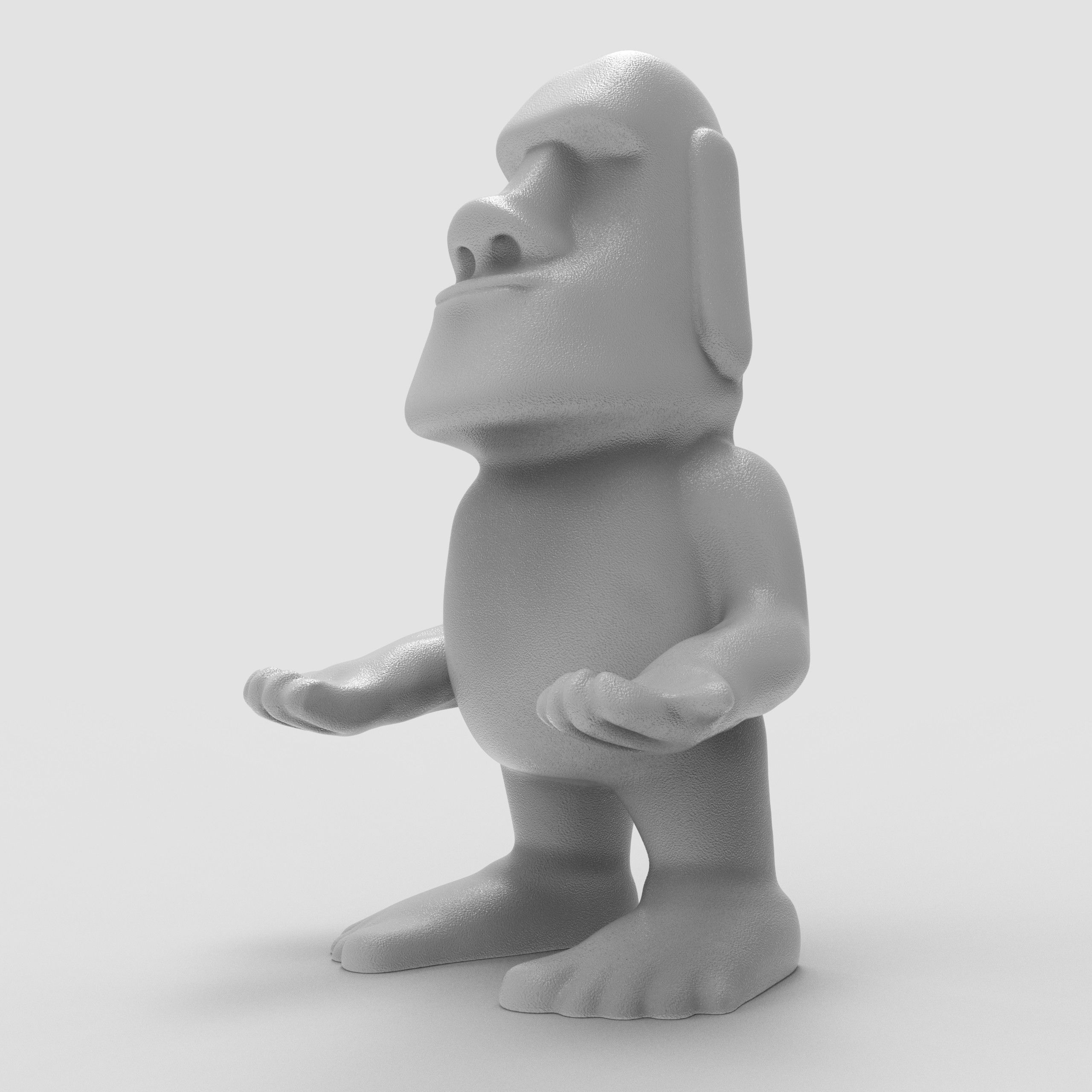 Moai 3D printed model  - Pen Holder 3D print model_2