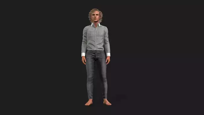 Rigged Male 3D Model
