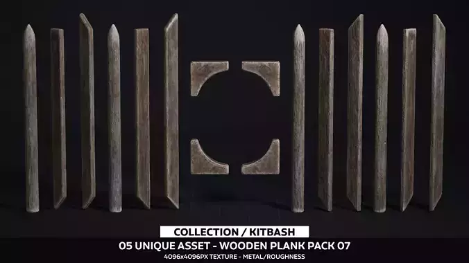 Wooden Plank Pack Vol 07