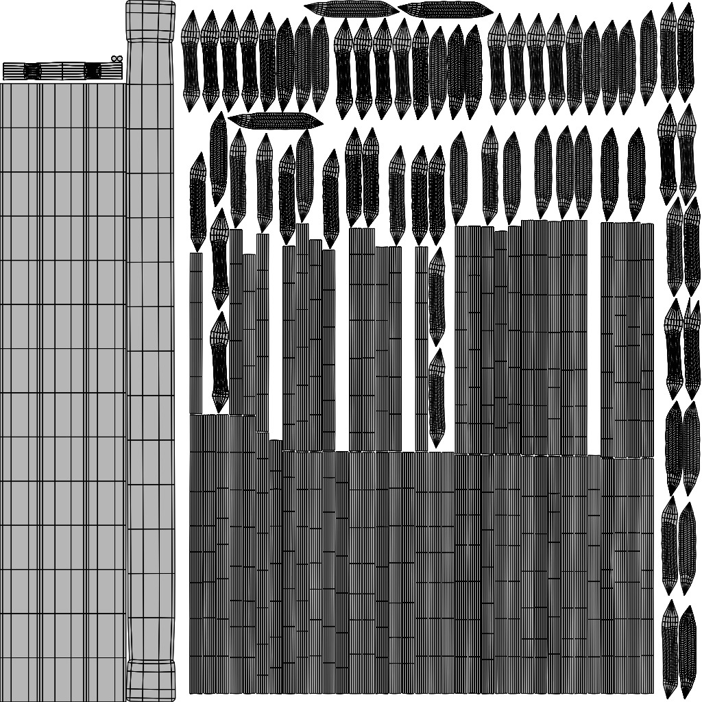 Barbed Wire Fence for Land 3ds Max Low-poly 3D model_10