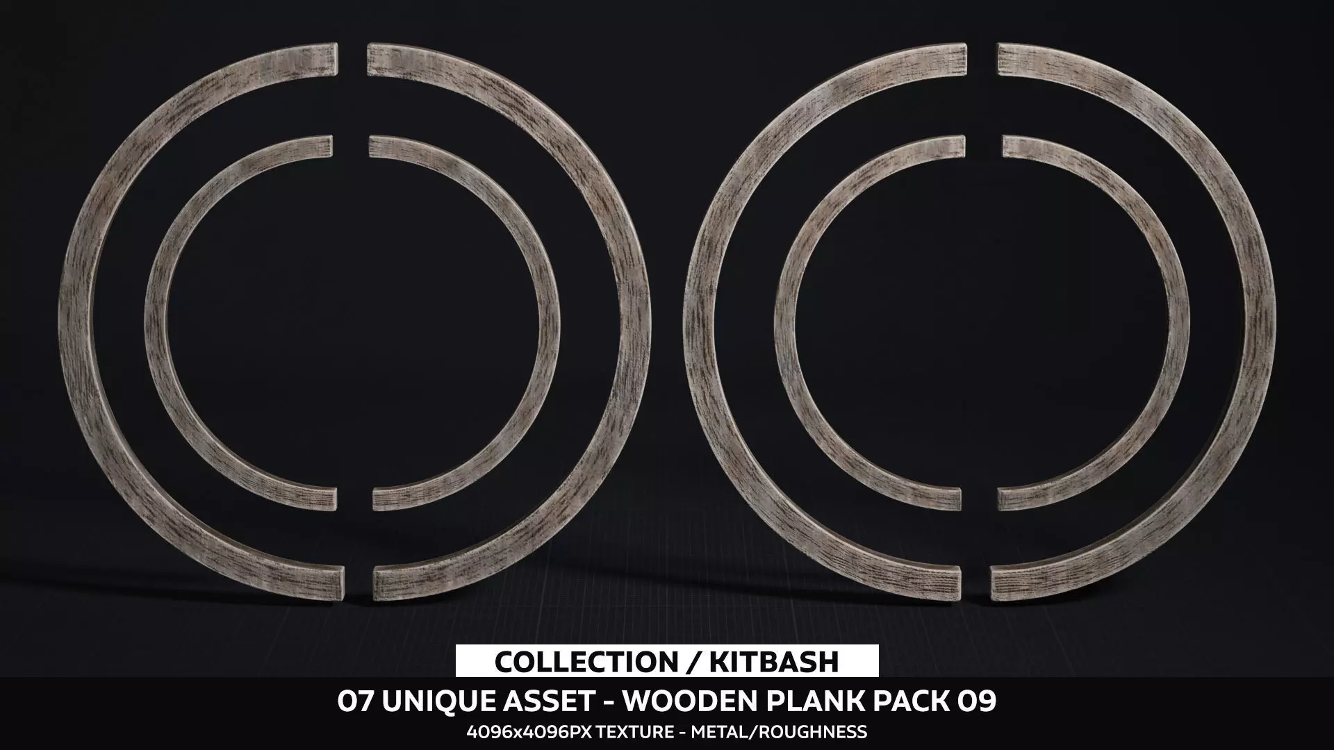 Wooden Plank Pack Vol 09 Low-poly 3D model_0