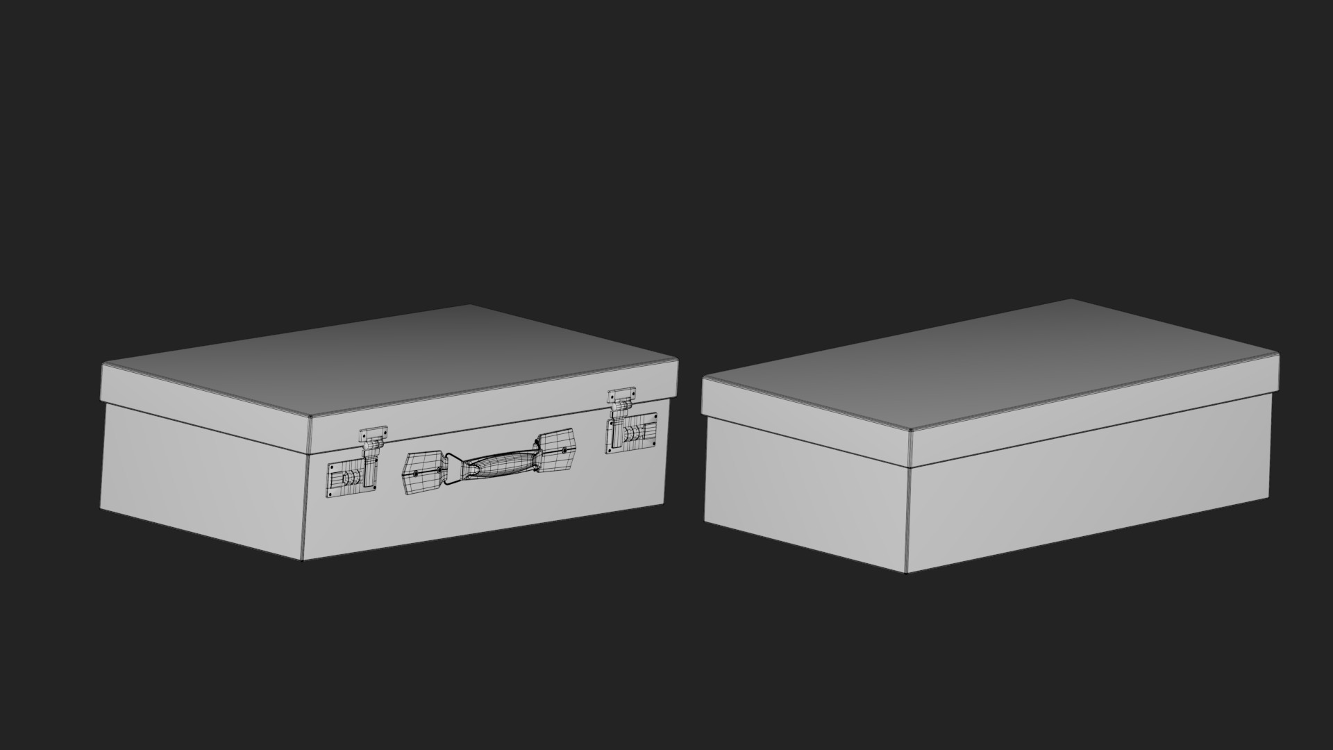 storage box Low-poly 3D model_1
