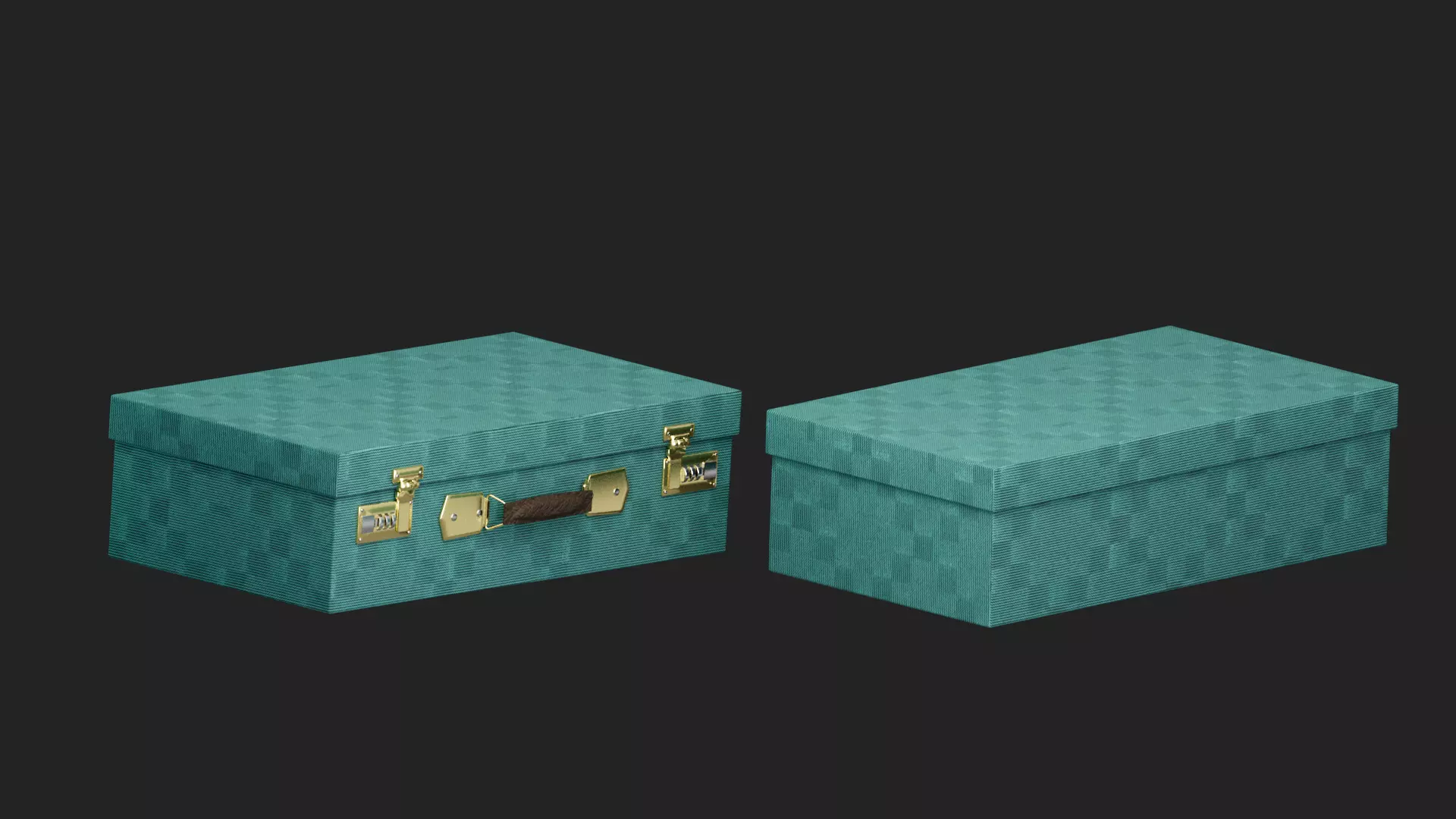 storage box Low-poly 3D model_0