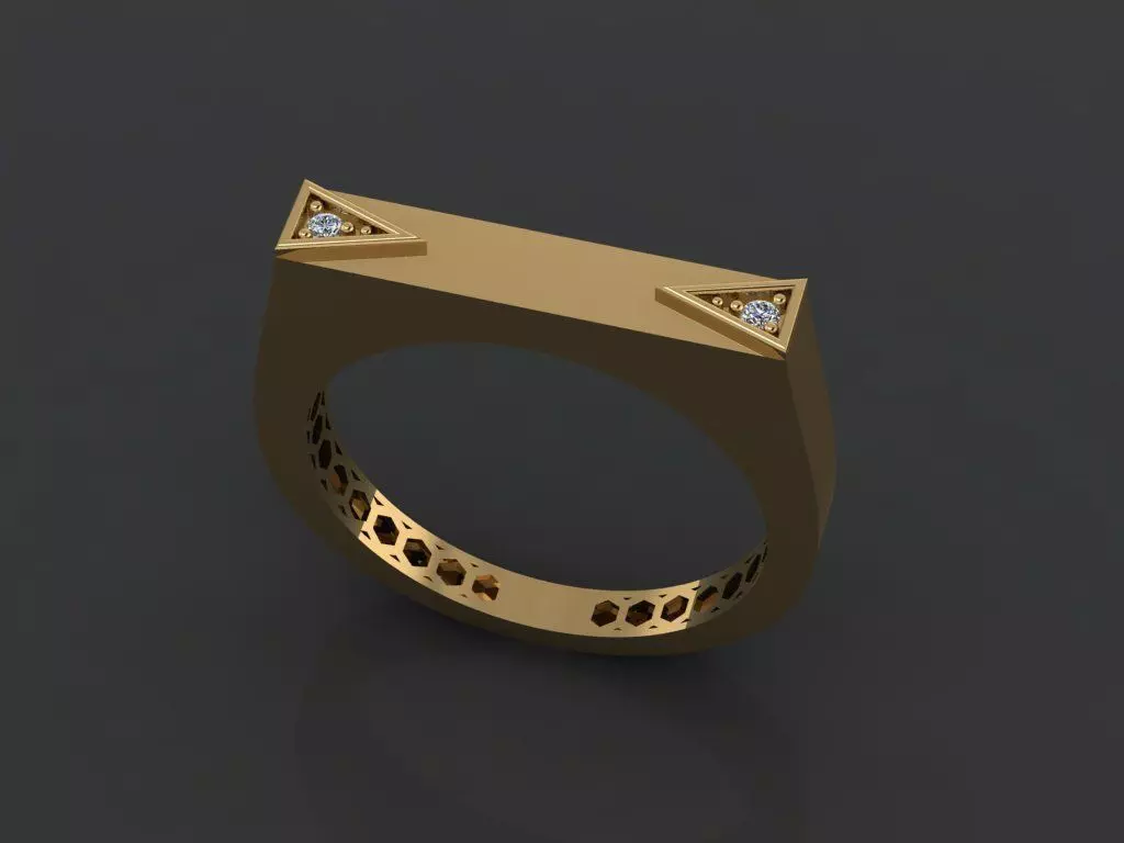 Women Wedding Engagement Ring 63 3D print model