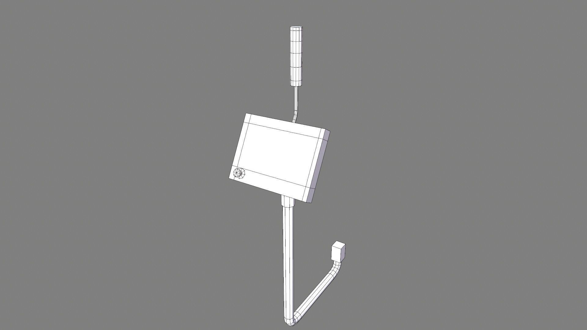 HMI Display Low-poly 3D model_8