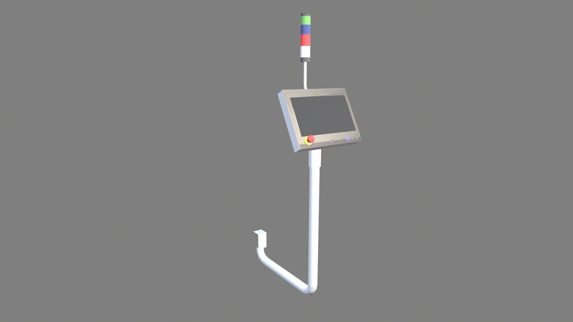 HMI Display Low-poly 3D model_4