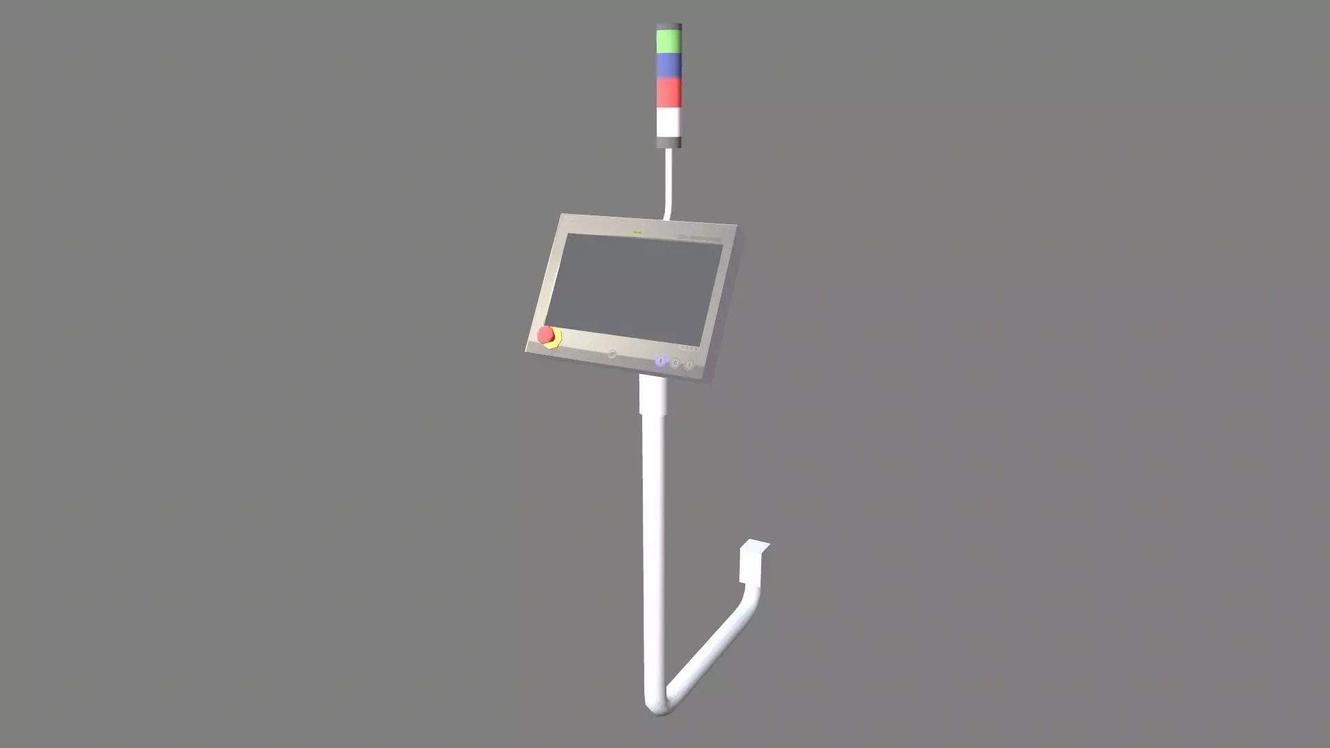 HMI Display Low-poly 3D model_0