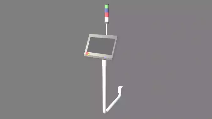 HMI Display Low-poly 3D model