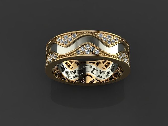 Women Wedding Engagement Ring 73 3D print model