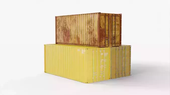 20Ft Cargo Containers - Yellow