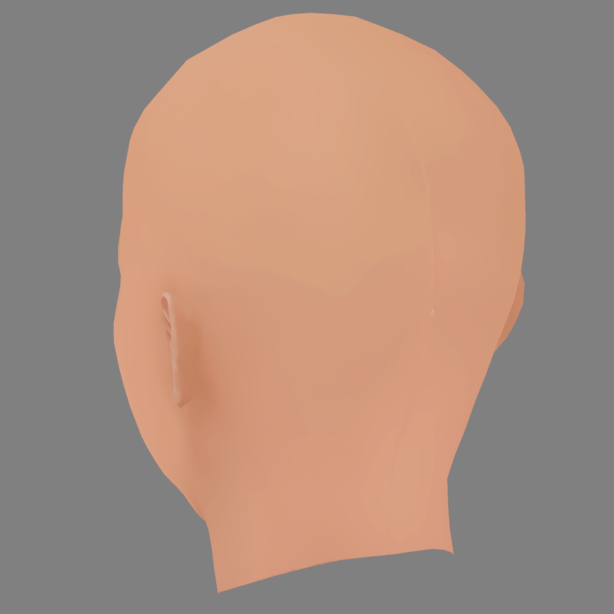 Tessa Thompson Head - No Hair - Low poly head for game Low-poly 3D model_4