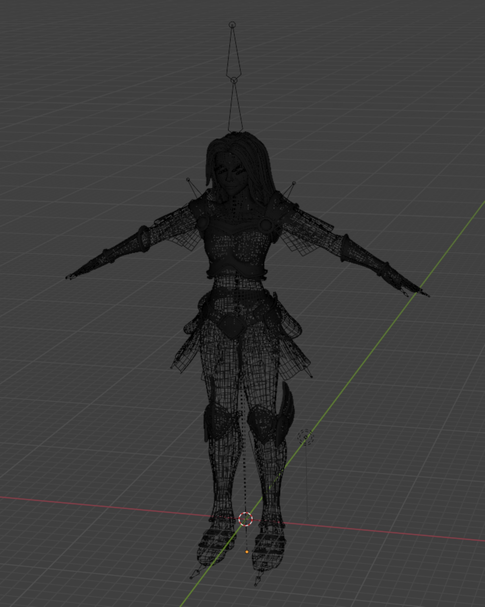 Female character 3D model_7