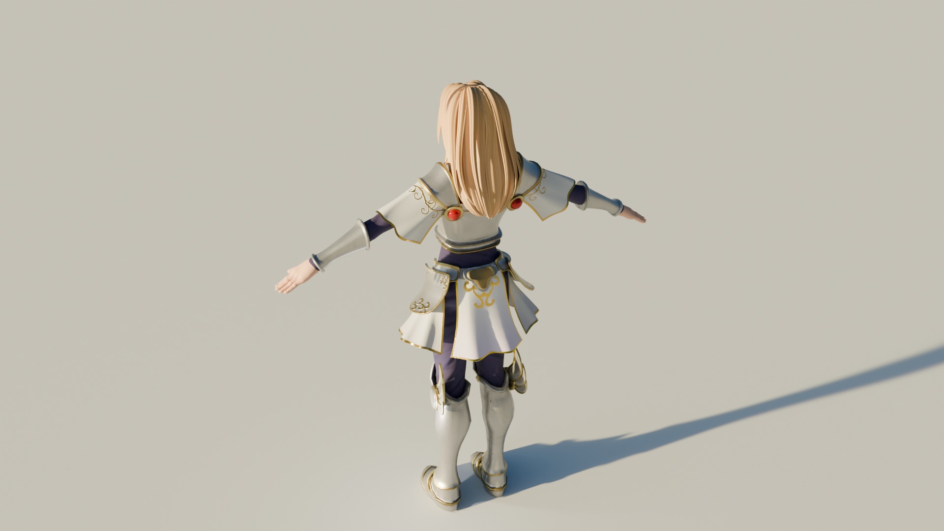 Female character 3D model_1