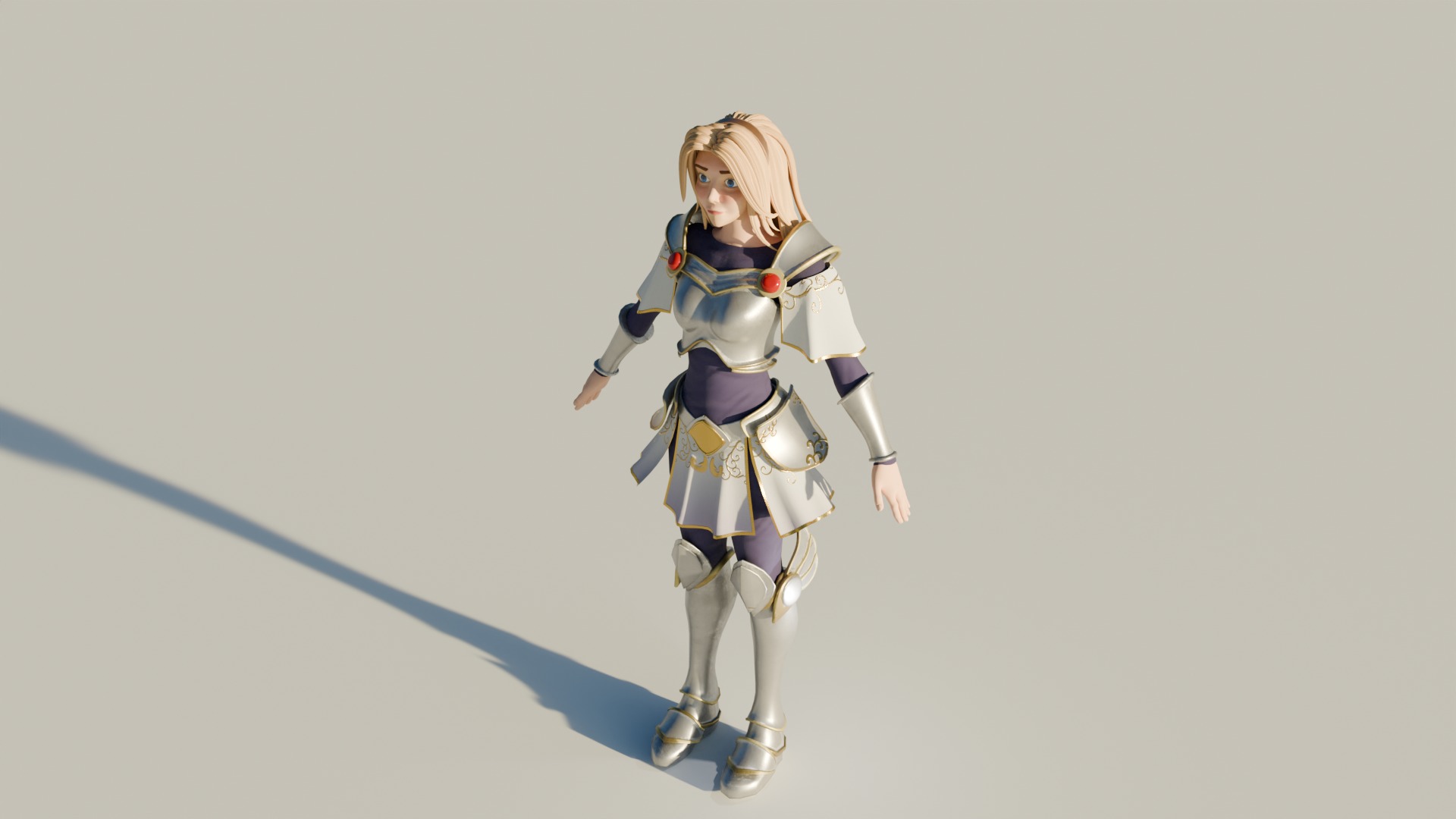 Female character 3D model_4