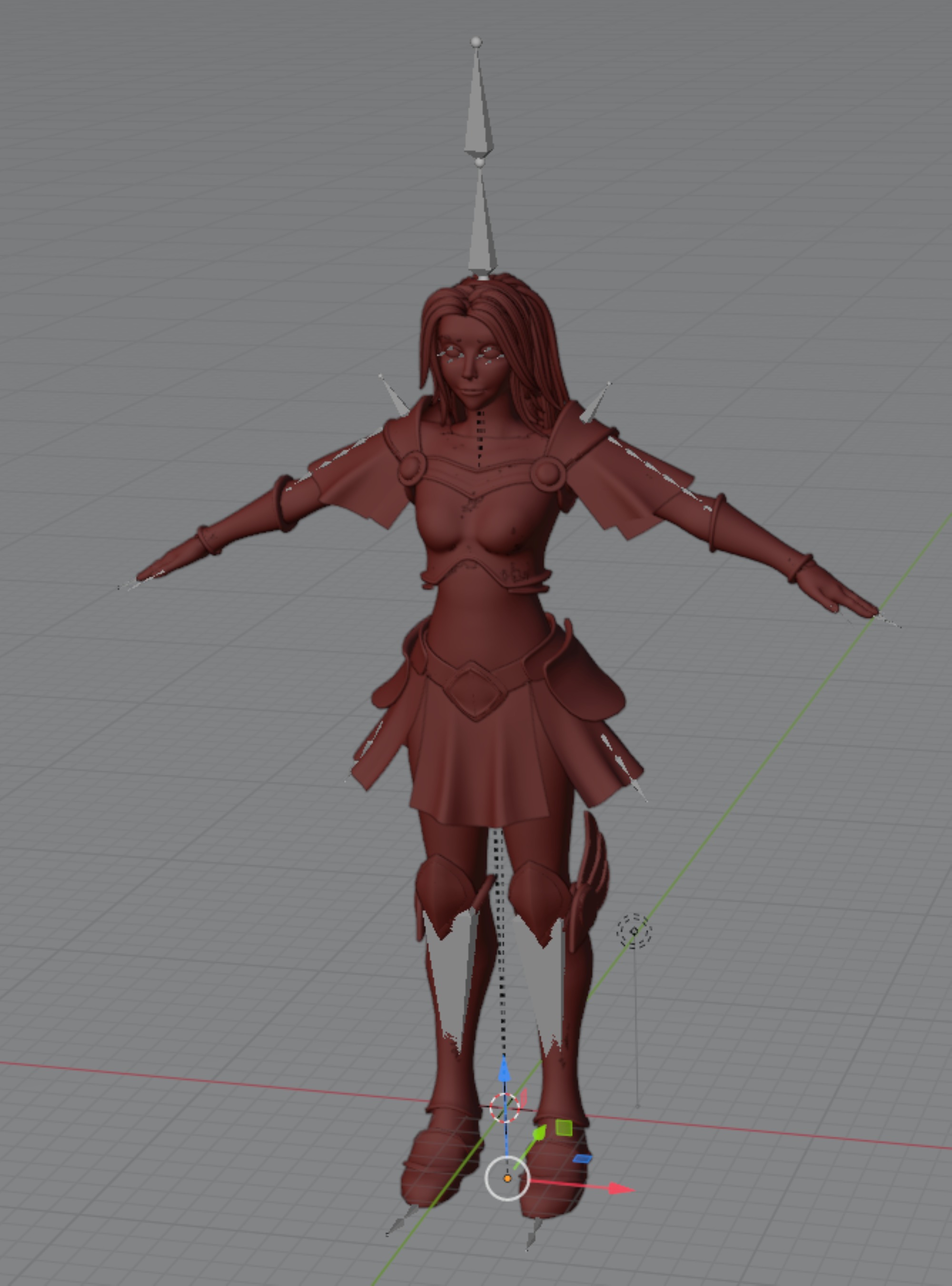 Female character 3D model_3