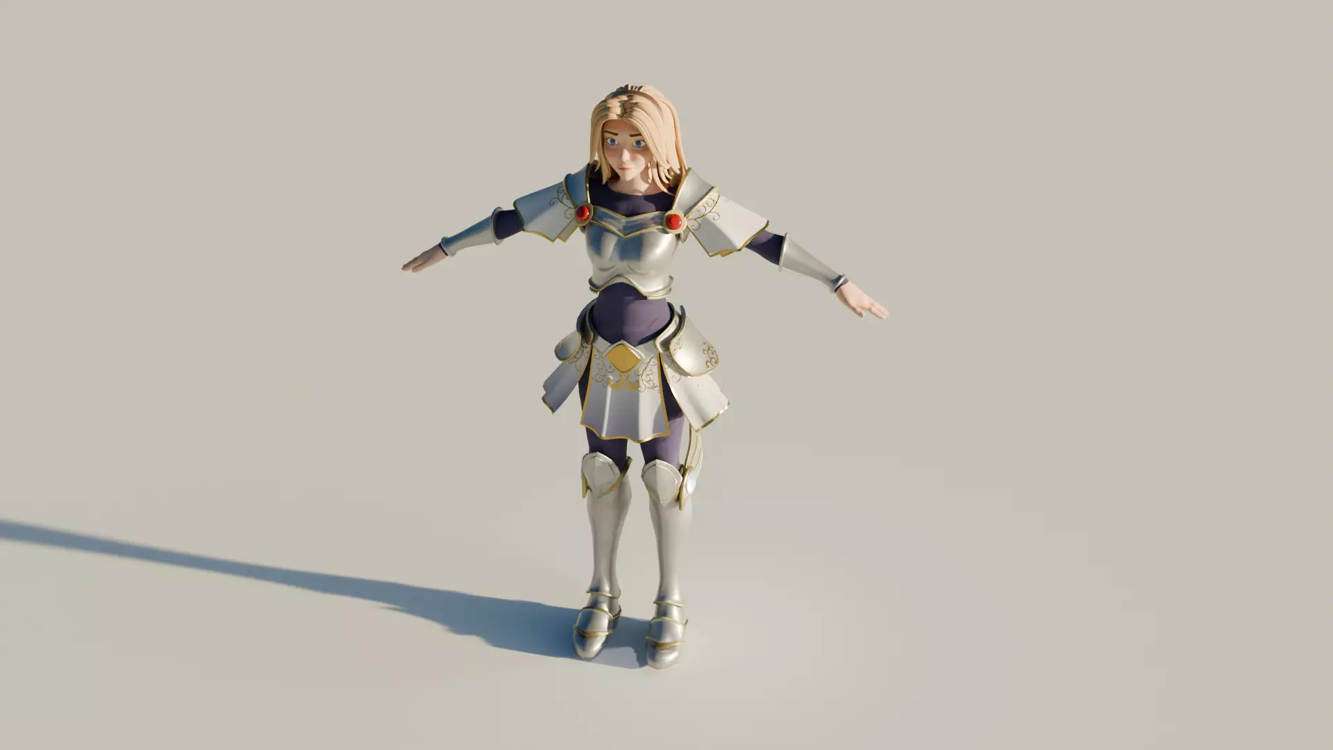 Female character 3D model_0