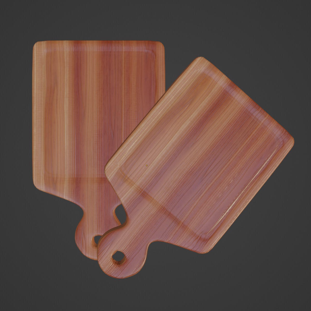 Cutting Board 03 Low-poly 3D model_6