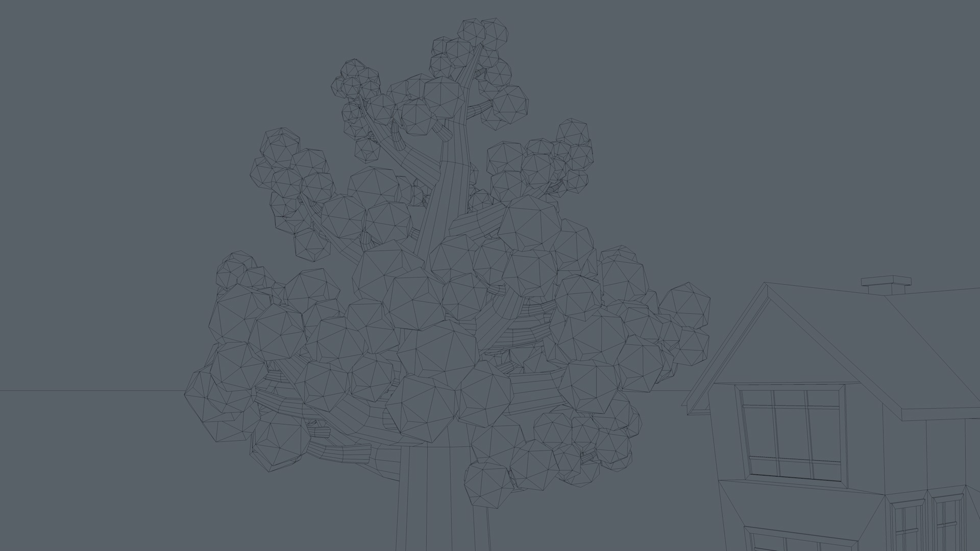 Cartoon House 3D model_9