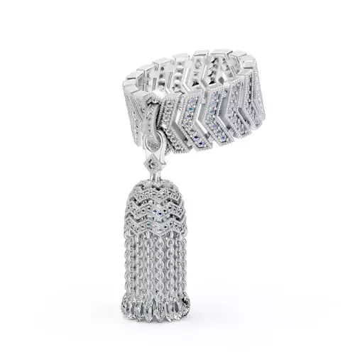 Brush Ring With Pear Diamonds