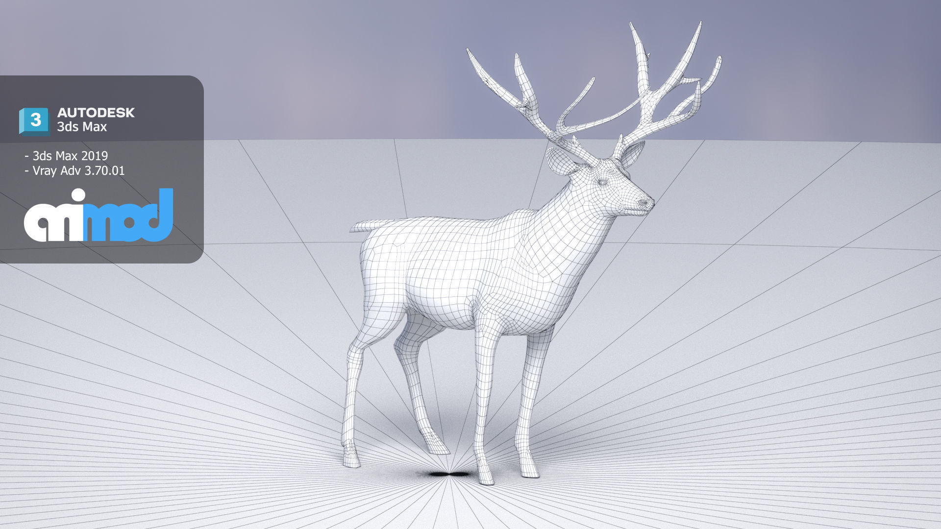Deer 001 3D model_6