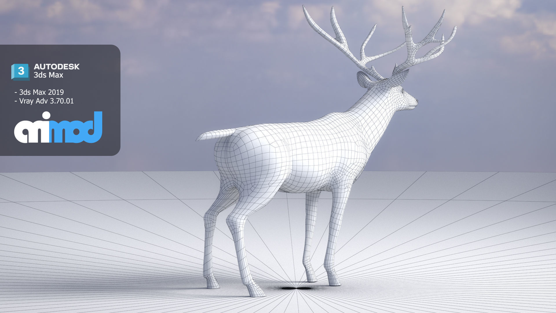 Deer 001 3D model_8