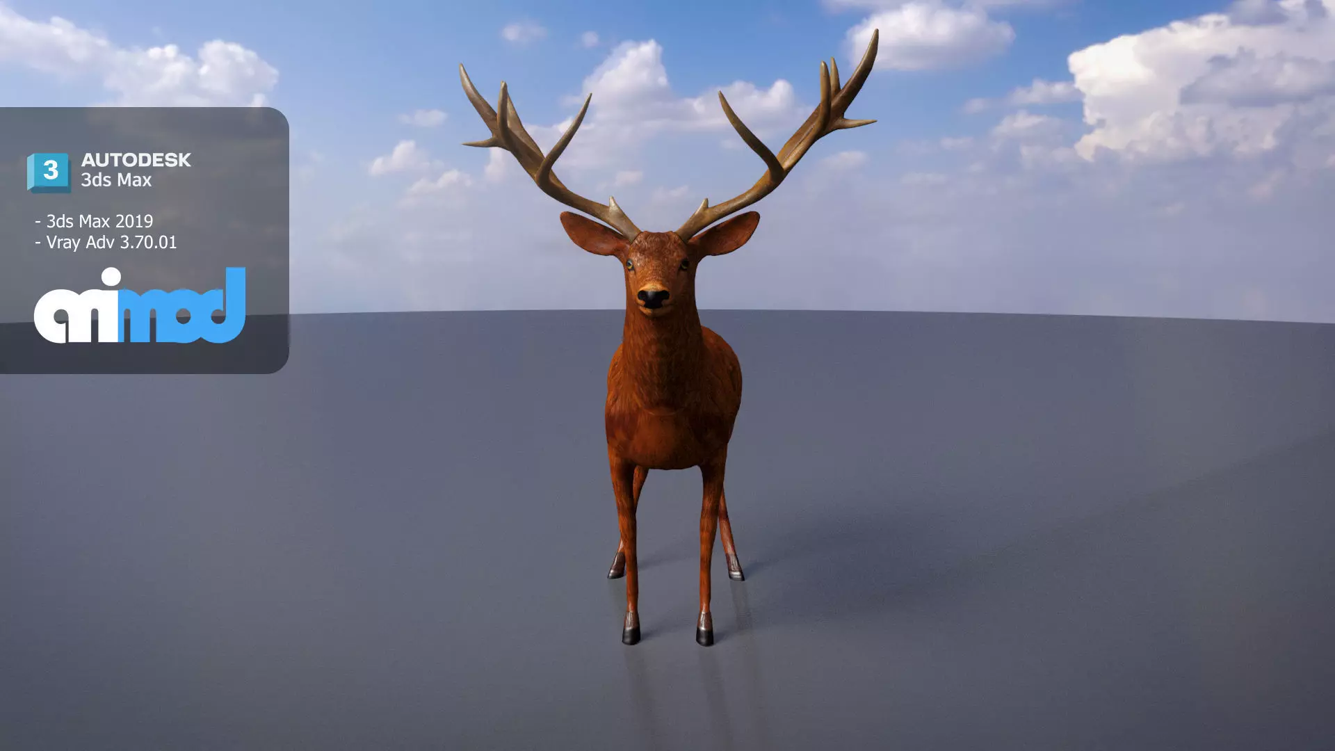 Deer 001 3D model_0