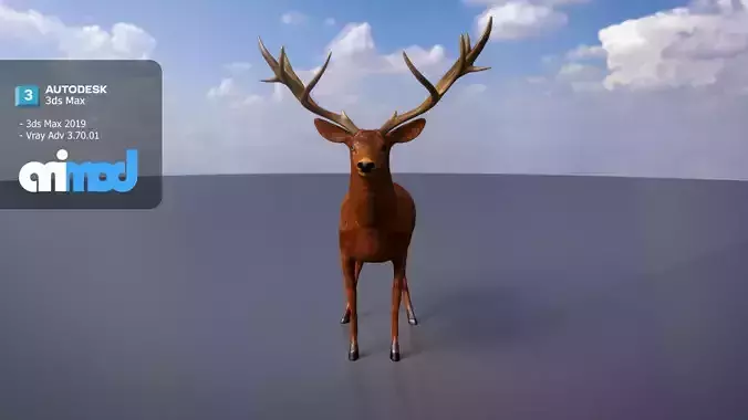 Deer 001 3D model Deer 001 3D model