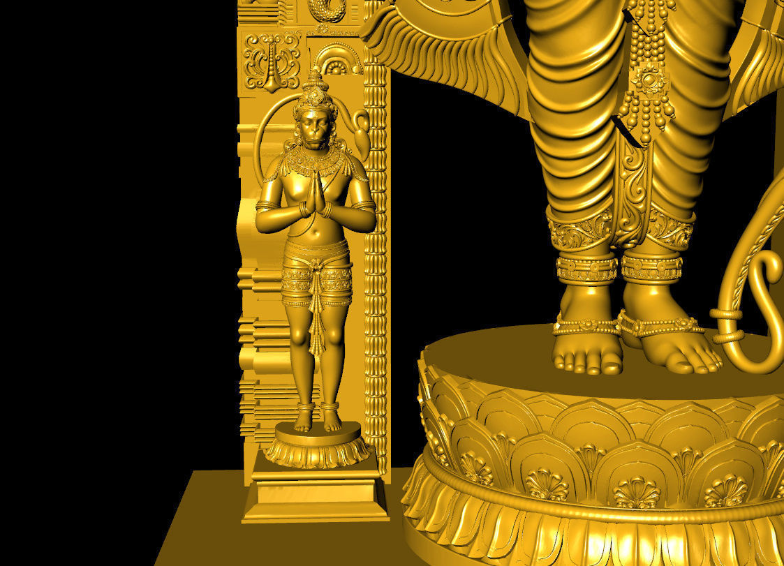 Ganpati Ram lalla  ganpati with ram lalla 3D print model_10