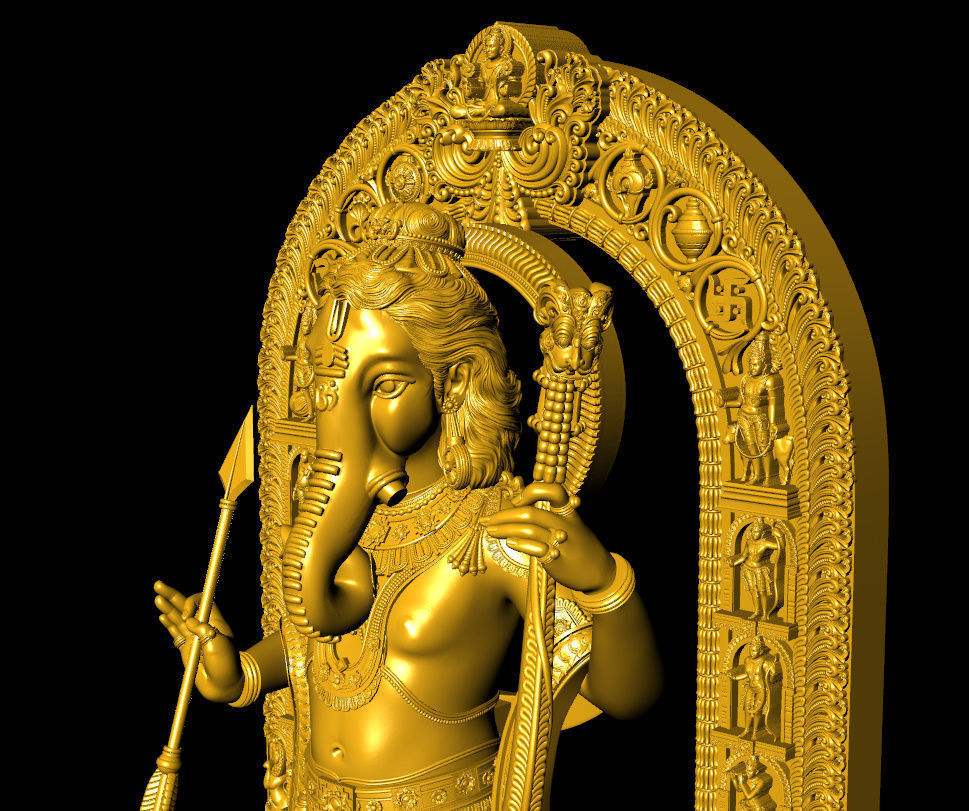 Ganpati Ram lalla  ganpati with ram lalla 3D print model_6