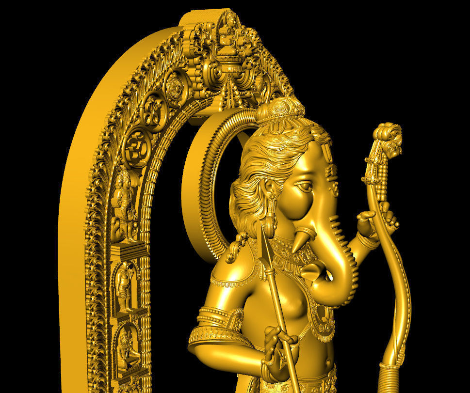 Ganpati Ram lalla  ganpati with ram lalla 3D print model_5