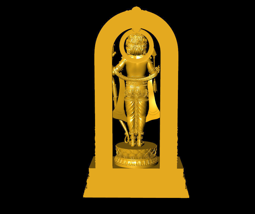 Ganpati Ram lalla  ganpati with ram lalla 3D print model_2