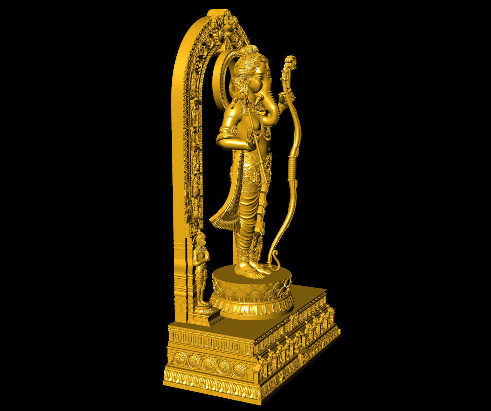 Ganpati Ram lalla  ganpati with ram lalla 3D print model_3