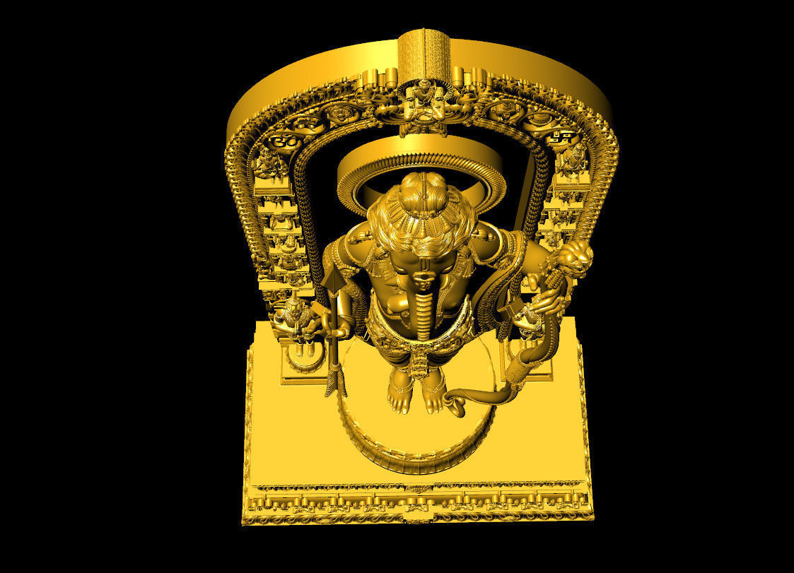 Ganpati Ram lalla  ganpati with ram lalla 3D print model_15