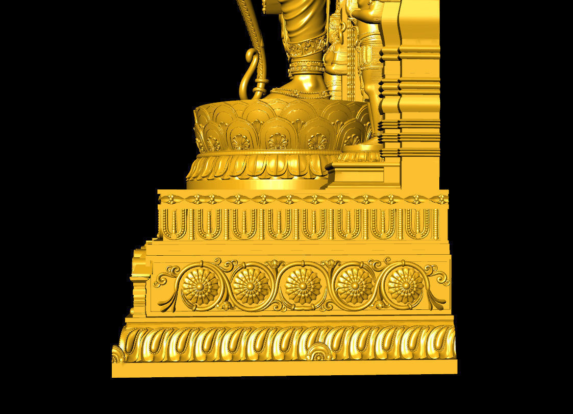 Ganpati Ram lalla  ganpati with ram lalla 3D print model_8