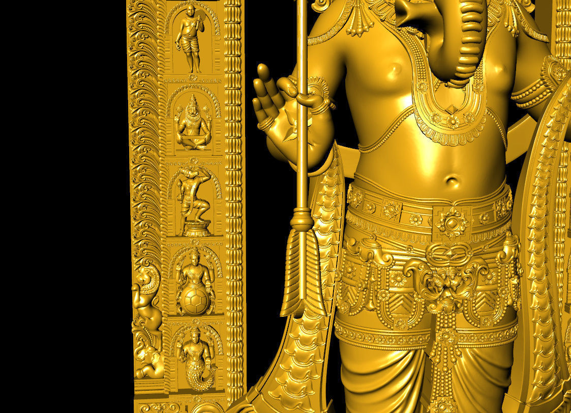 Ganpati Ram lalla  ganpati with ram lalla 3D print model_12