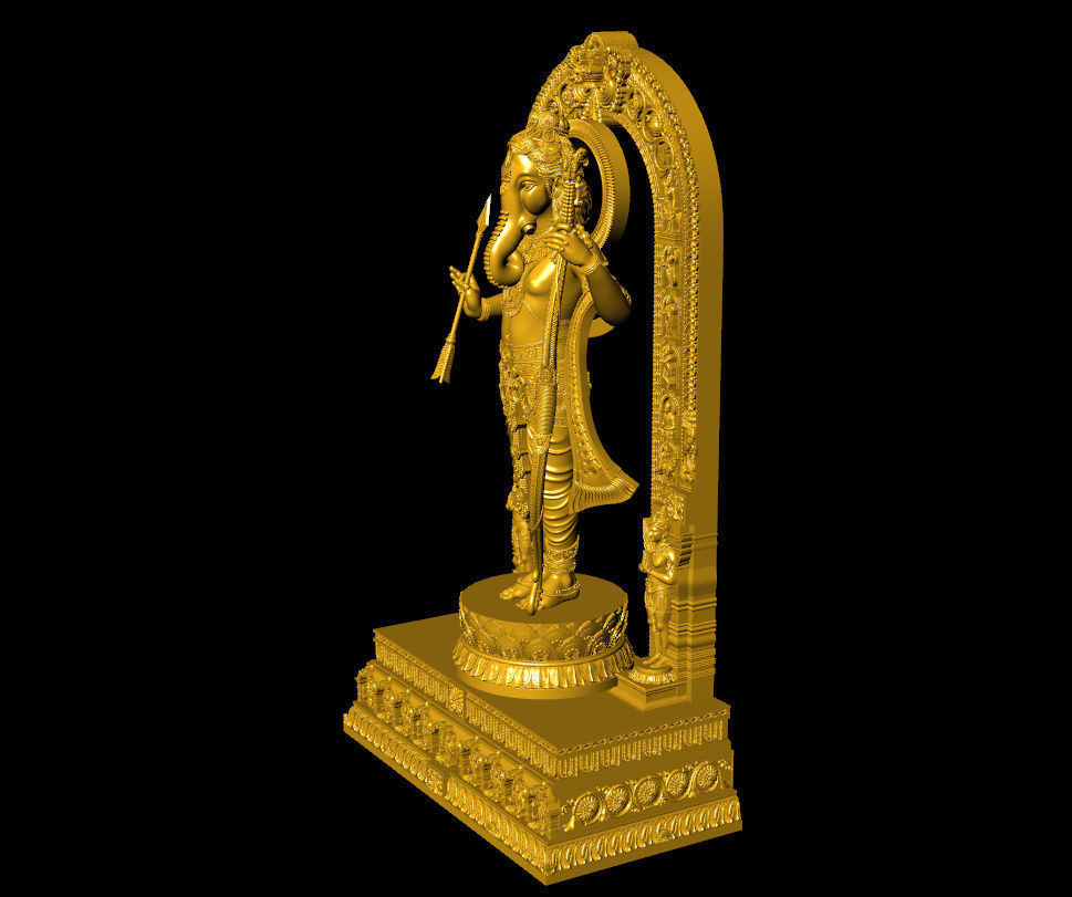 Ganpati Ram lalla  ganpati with ram lalla 3D print model_1