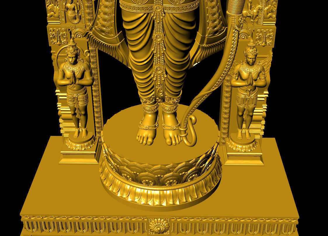 Ganpati Ram lalla  ganpati with ram lalla 3D print model_9