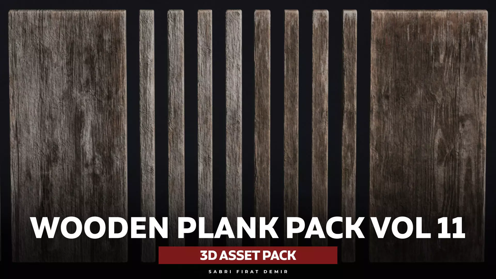 Wooden Plank Pack Vol 11 Low-poly 3D model_0
