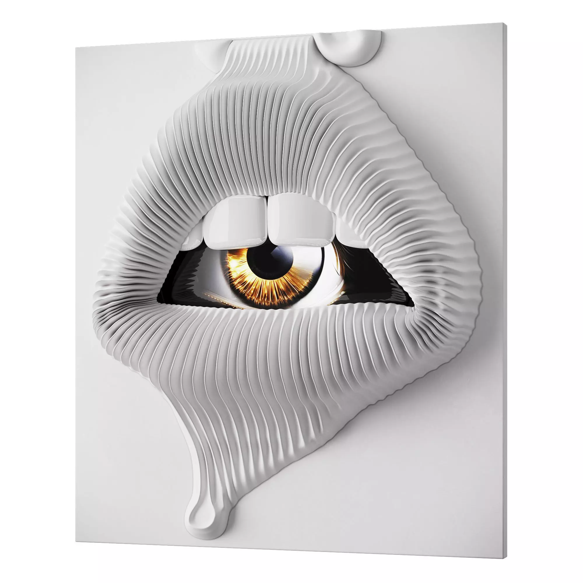 3D ART 02 Lips Low-poly 3D model