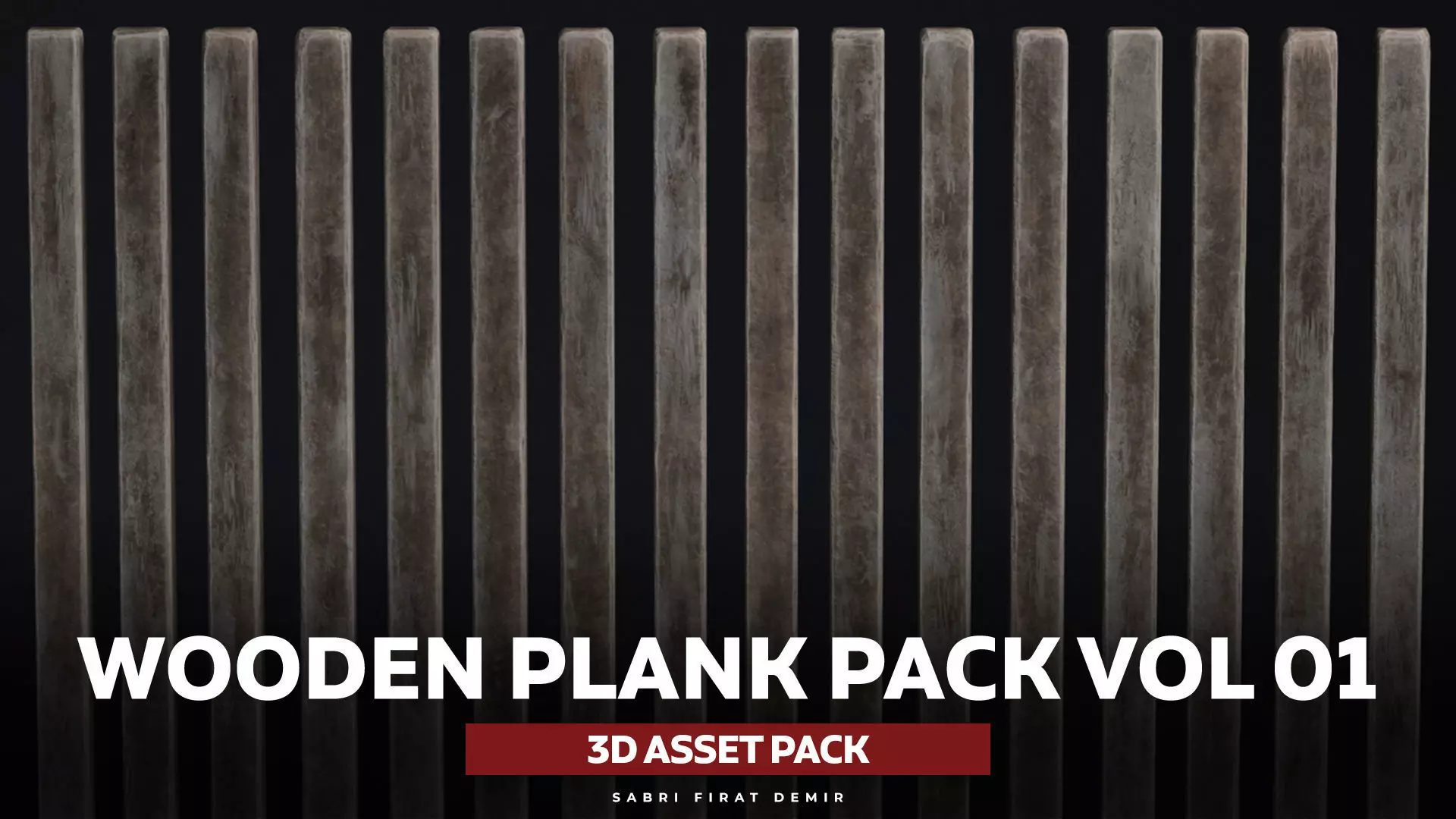 Wooden Plank Pack Vol 01 Low-poly 3D model_0