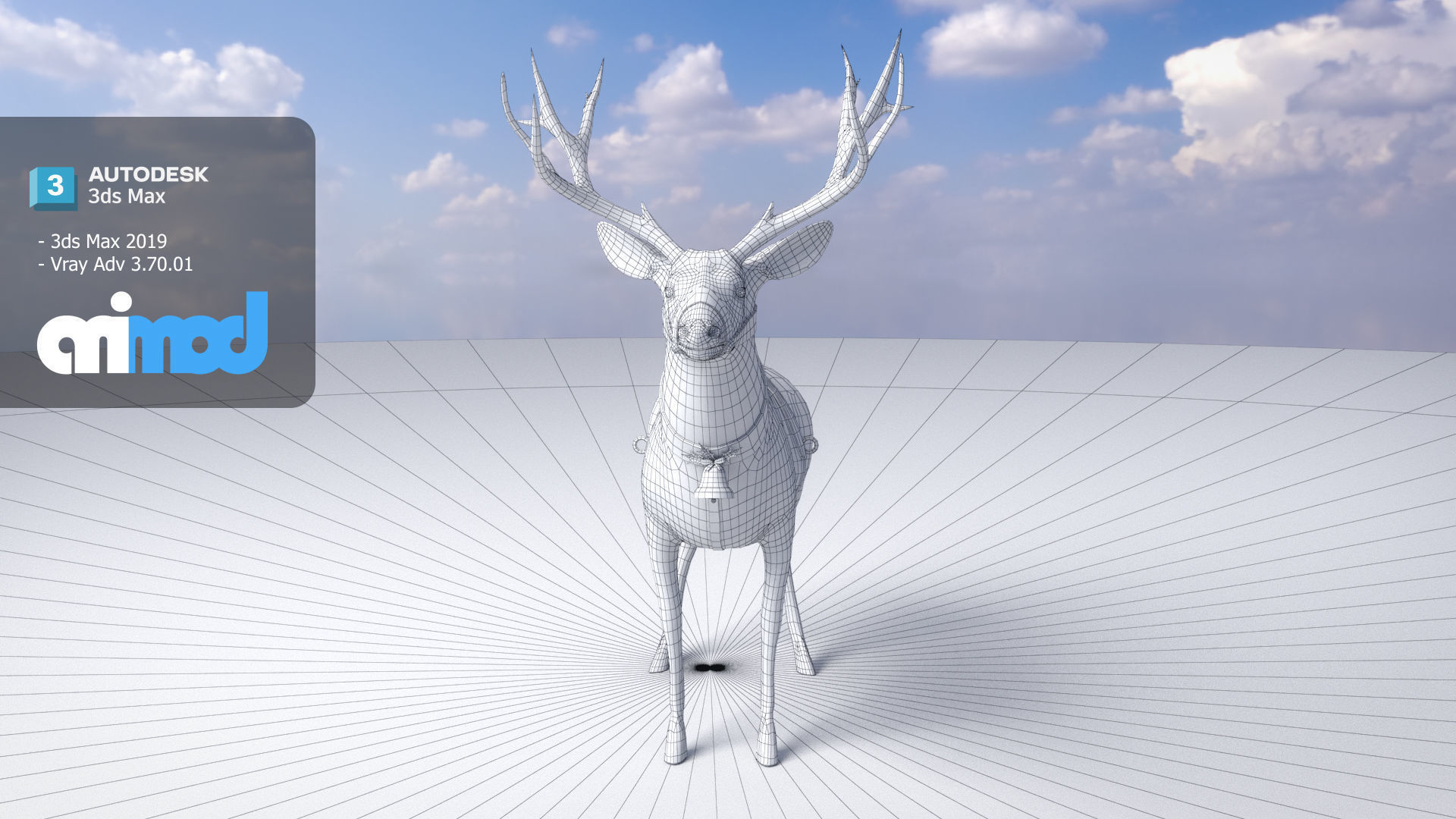 Animal Deer 002 3D model_5